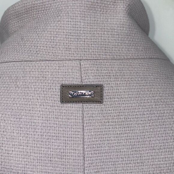 Calvin Klein Wool Blend Mock Neck Full Zip Jacket Lavender Size 16 - Picture 6 of 15